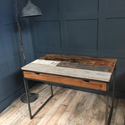 METAL AND RECLAIMED BOARDS DESK £650