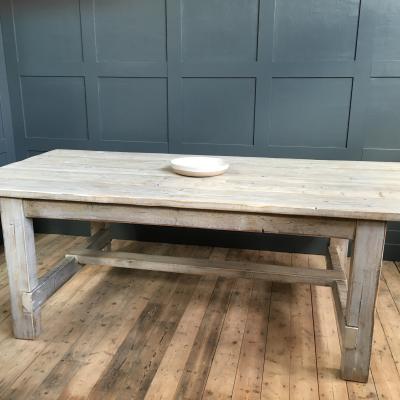 WHITEWASHED REFECTORY TABLE RECLAIMED from £895