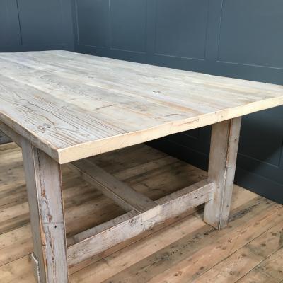 WHITEWASHED REFECTORY TABLE RECLAIMED from £895