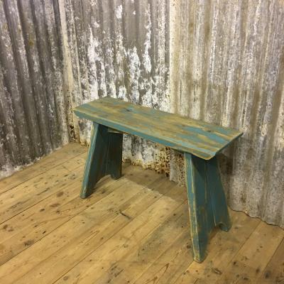 RECLAIMED GREEN BENCH £120