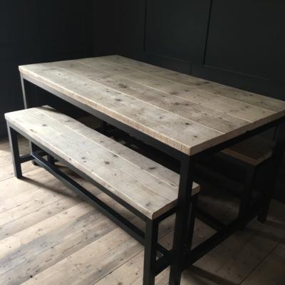 Powder Coated Black Base Table £695 Powder Coated Black Base Table £695