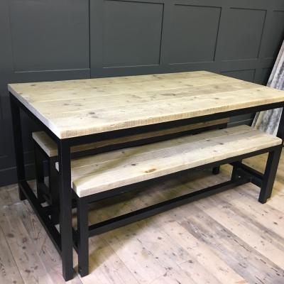 Powder Coated Black Base Table £695 Powder Coated Black Base Table £695