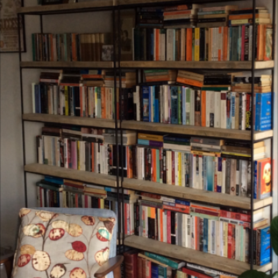 Metal and Reclaimed Wood Shelving