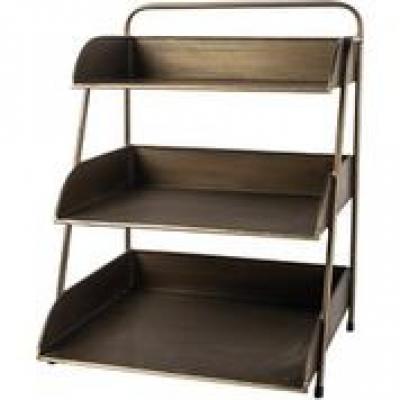 3 TIER DESK TIDY ANTIQUE BRASS £60 3 TIER DESK TIDY ANTIQUE BRASS £60
