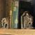 CAST IRON ELEPHANT BOOKENDS £45