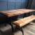 NEW YORK CAST IRON TABLE BASE &amp; RECLAIMED WOOD £950