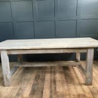 WHITEWASHED REFECTORY TABLE RECLAIMED from £895