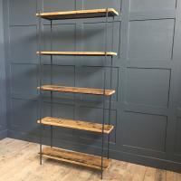 Reclaimed Floorboards Metal Shelving Unit £595